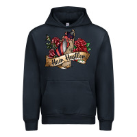 Navy hair hustler spray Urban Hoodie - SublimationCraftShop