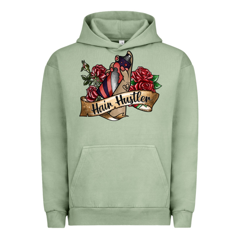 Hair Hustler Spray Urban Hoodie by SublimationCraftShop | Teevron