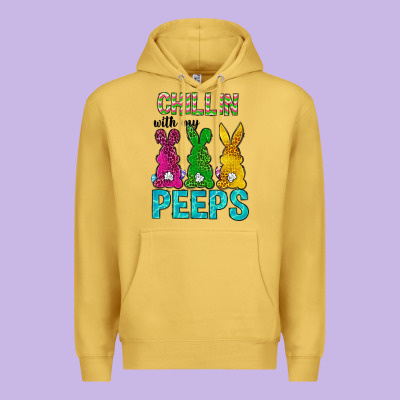 Chillin With My Peeps Ester Day Premium Hoodie Designed By Neo Western