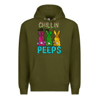 Army Green Chillin with my peeps Ester Day Premium Hoodie - Neo Western