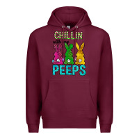 Burgundy Chillin with my peeps Ester Day Premium Hoodie - Neo Western