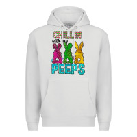 Dove Grey Chillin with my peeps Ester Day Premium Hoodie - Neo Western