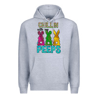 Heather Grey Chillin with my peeps Ester Day Premium Hoodie - Neo Western