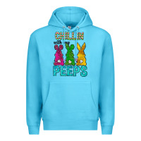 Ocean Blue Chillin with my peeps Ester Day Premium Hoodie - Neo Western