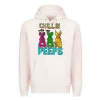 Pale Pink Chillin with my peeps Ester Day Premium Hoodie - Neo Western