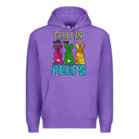 Purple Chillin with my peeps Ester Day Premium Hoodie - Neo Western