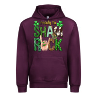 Mauve Wine Ready to shamrock St. Patrick's Day Urban Hoodie - Neo Western