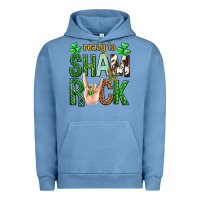 Pigment Pebble Blue Ready to shamrock St. Patrick's Day Urban Hoodie - Neo Western