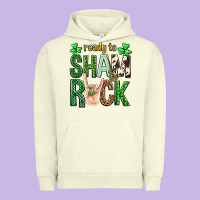 Ready To Shamrock St. Patrick's Day Urban Hoodie Designed By Neo Western