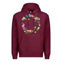 Burgundy Crown of thorns Easter Day Premium Hoodie - Neo Western