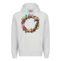 Dove Grey Crown of thorns Easter Day Premium Hoodie - Neo Western