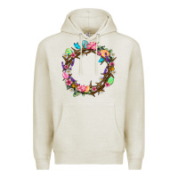 Oatmeal Heather Crown of thorns Easter Day Premium Hoodie - Neo Western