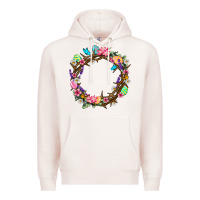 Pale Pink Crown of thorns Easter Day Premium Hoodie - Neo Western