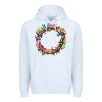 White Crown of thorns Easter Day Premium Hoodie - Neo Western