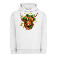 Pigment Lunar Rock St. Patrick's Day Highland Cow Urban Hoodie - Neo Western