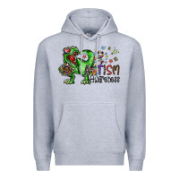 Heather Grey autism awareness Premium Hoodie - SublimationCraftShop