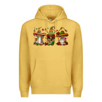 Antique Gold mexican gnomies Premium Hoodie - FaDigitalArtStudio
