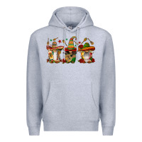 Heather Grey mexican gnomies Premium Hoodie - FaDigitalArtStudio