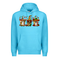 Ocean Blue mexican gnomies Premium Hoodie - FaDigitalArtStudio