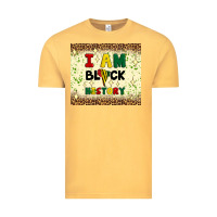 Vintage Mustard i am black history Vintage Tee - Artiststas