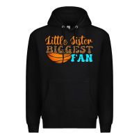 Black little sister biggest fan Premium Hoodie - HRA Design Shop