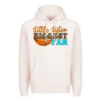 Pale Pink little sister biggest fan Premium Hoodie - HRA Design Shop