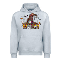 Heather Grey Witch Please Urban Hoodie - CowhideDigitalArt