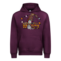 Mauve Wine Witch Please Urban Hoodie - CowhideDigitalArt