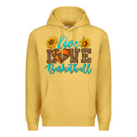 Antique Gold live love basketball Premium Hoodie - HRA Design Shop