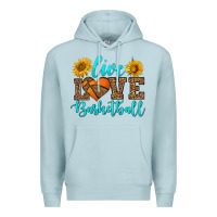 Blue Mist live love basketball Premium Hoodie - HRA Design Shop