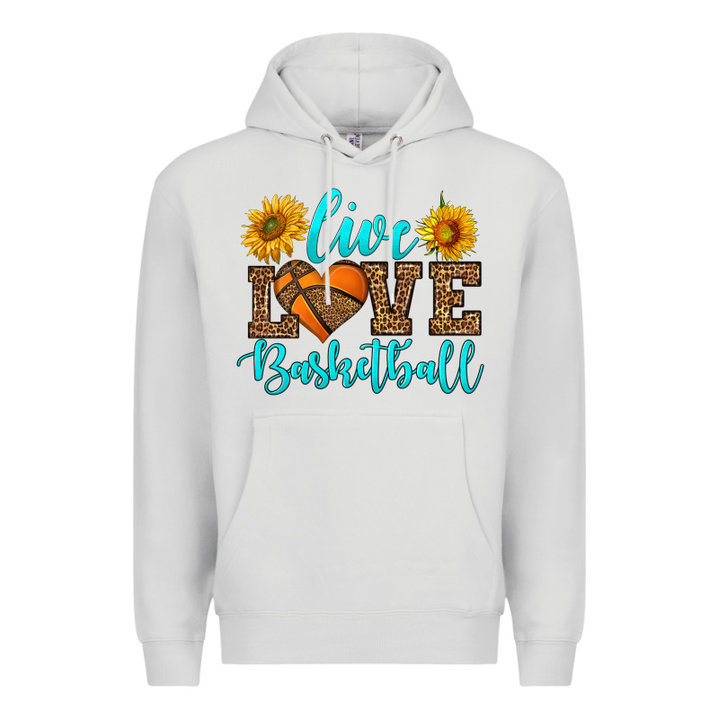 Live Love Basketball Premium Hoodie by HRA Design Shop | Teevron