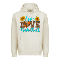 Oatmeal Heather live love basketball Premium Hoodie - HRA Design Shop