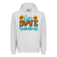 Dove Grey live love basketball Premium Hoodie - HRA Design Shop