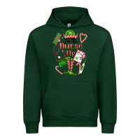 Forest Green im the nurse elf Urban Hoodie - FaDigitalArtStudio