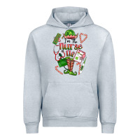 Heather Grey im the nurse elf Urban Hoodie - FaDigitalArtStudio