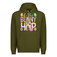 Army Green Do the bunny hop Easter Day Premium Hoodie - Neo Western