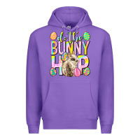 Purple Do the bunny hop Easter Day Premium Hoodie - Neo Western