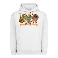 Pigment Lunar Rock Peace Love Thankful Urban Hoodie - CowhideDigitalArt