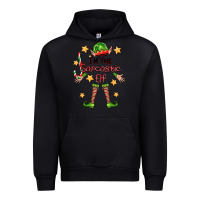 Black im the sarcastic elf Urban Hoodie - FaDigitalArtStudio