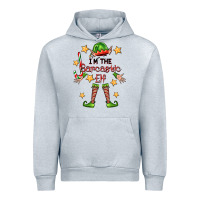 Heather Grey im the sarcastic elf Urban Hoodie - FaDigitalArtStudio