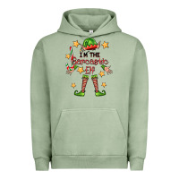 Pigment Oil Green im the sarcastic elf Urban Hoodie - FaDigitalArtStudio