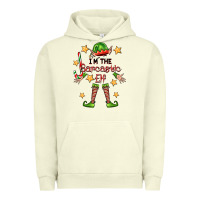 Pigment Pistachio im the sarcastic elf Urban Hoodie - FaDigitalArtStudio