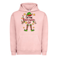 Pigment Salmon im the sarcastic elf Urban Hoodie - FaDigitalArtStudio