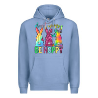 Colony Blue Don't worry be hoppy Easter Day Premium Hoodie - Neo Western