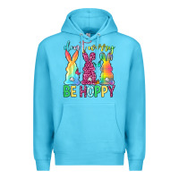 Ocean Blue Don't worry be hoppy Easter Day Premium Hoodie - Neo Western