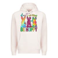 Pale Pink Don't worry be hoppy Easter Day Premium Hoodie - Neo Western