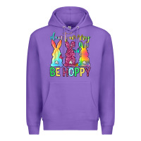 Purple Don't worry be hoppy Easter Day Premium Hoodie - Neo Western