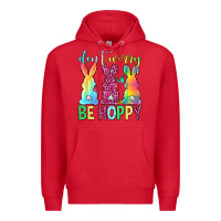 Red Don't worry be hoppy Easter Day Premium Hoodie - Neo Western