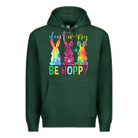 Sports Green Don't worry be hoppy Easter Day Premium Hoodie - Neo Western