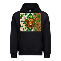 St. Patrick's Day Highland Cow Urban Hoodie | Teevron